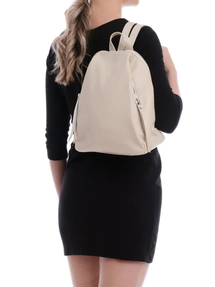 Anna Luchini_Backpack_SS23 AL 1677_BEIGE - Imagen 5