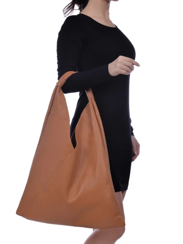 Anna Luchini_Shopper Bag_SS23 AL 1386_COGNAC - Imagen 5