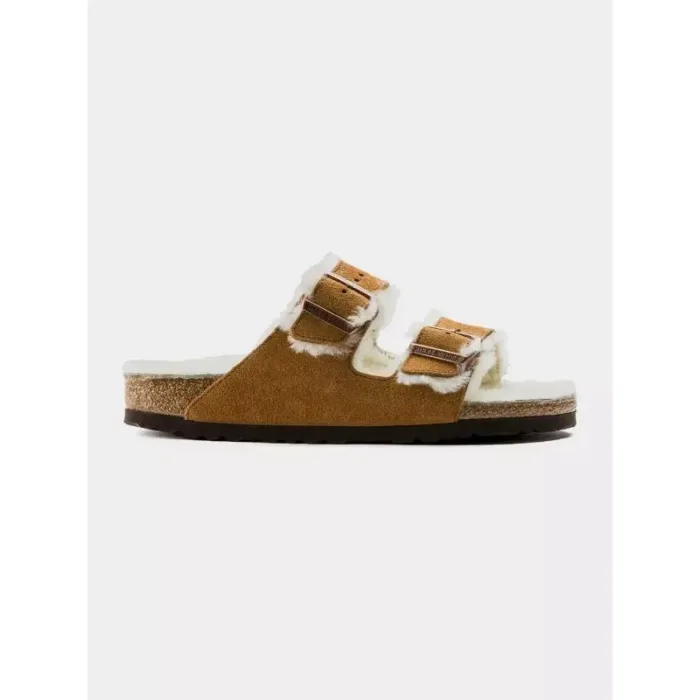 Birkenstock Arizona Shearling Mink W 1001135 flip-flops - Imagen 9