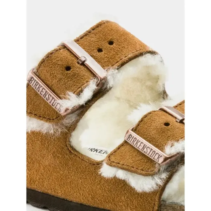 Birkenstock Arizona Shearling Mink W 1001135 flip-flops - Imagen 10