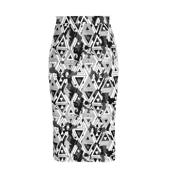 Amour Geometric Pencil Skirt - Imagen 6
