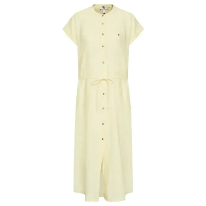 Tommy Hilfiger Linen Midi Dress W WW0WW34108