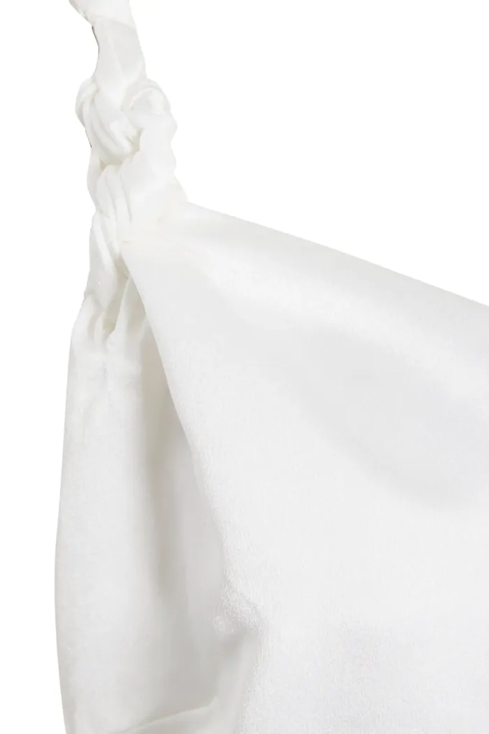 Asymmetric White Maxi Dress - Imagen 3