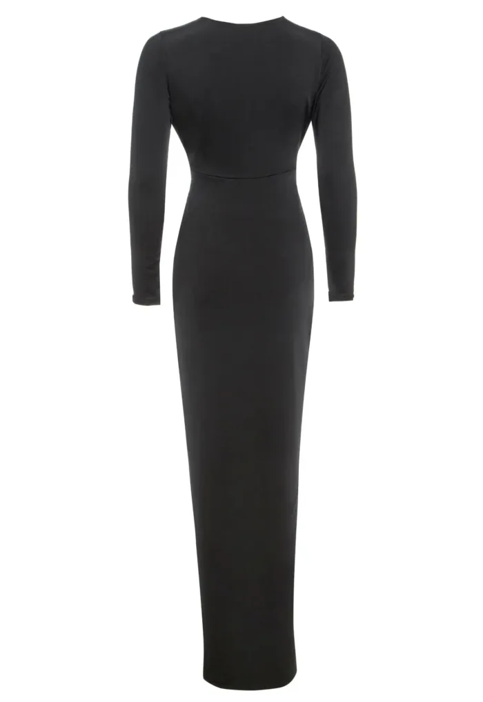 Black Twisted Front Dress - Imagen 4