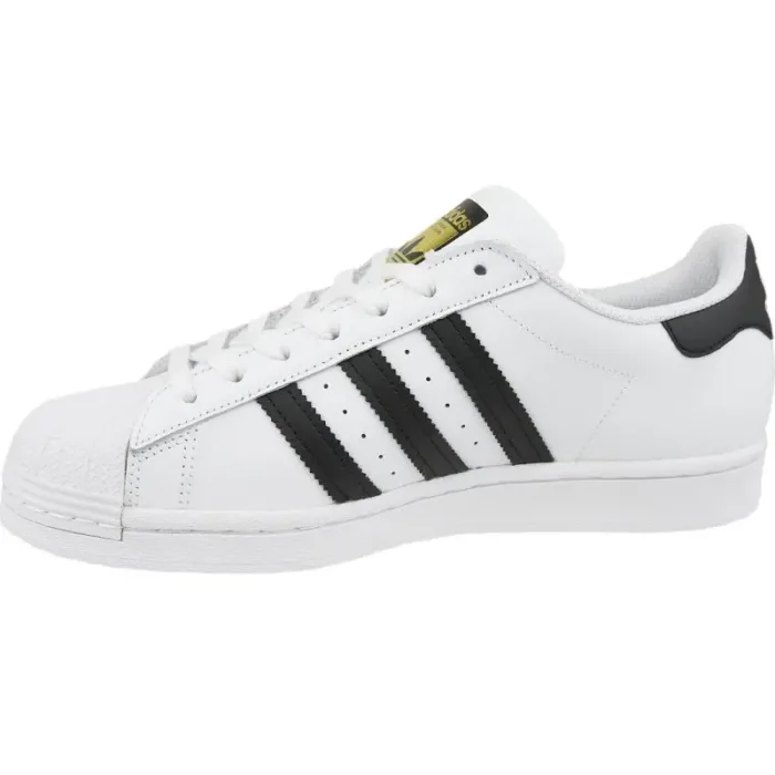 Adidas Superstar M EG4958 Shoes - Iconic White Leather Sneakers with Rubber Shell Toe - Imagen 2
