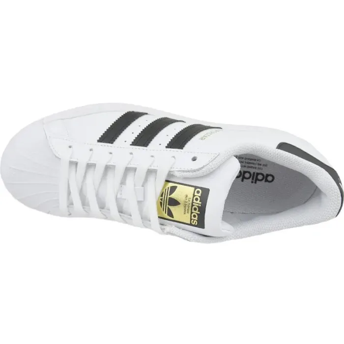 Adidas Superstar M EG4958 Shoes - Iconic White Leather Sneakers with Rubber Shell Toe - Imagen 3