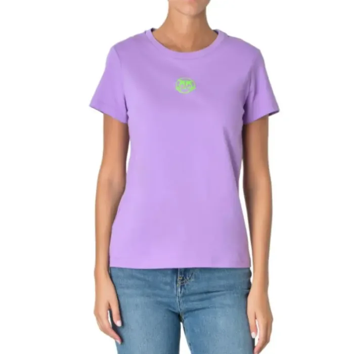Pinko Logo Bussolotto T-shirt W 100355A0KO - Imagen 27