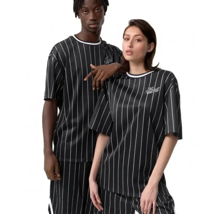 Karl Kani Chest Varsity Pinstripe Mesh Tee Light M 6038524 - Imagen 11