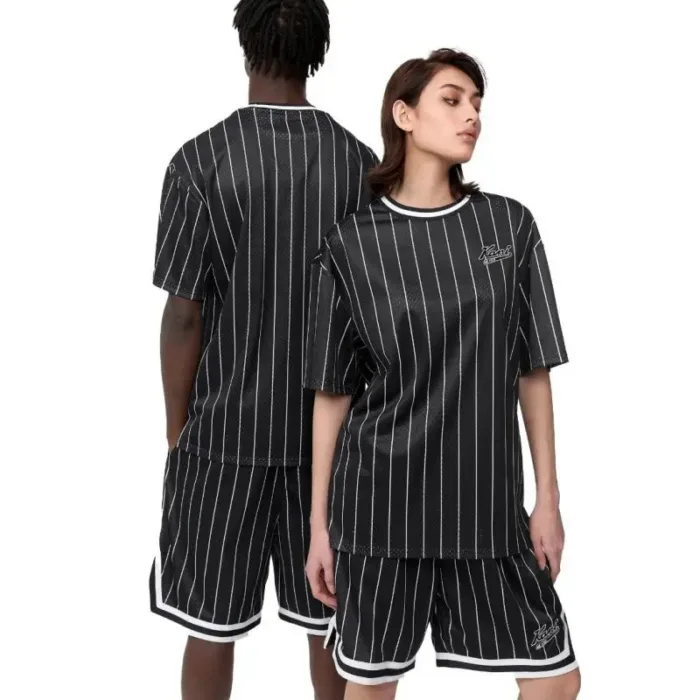 Karl Kani Chest Varsity Pinstripe Mesh Tee Light M 6038524 - Imagen 13