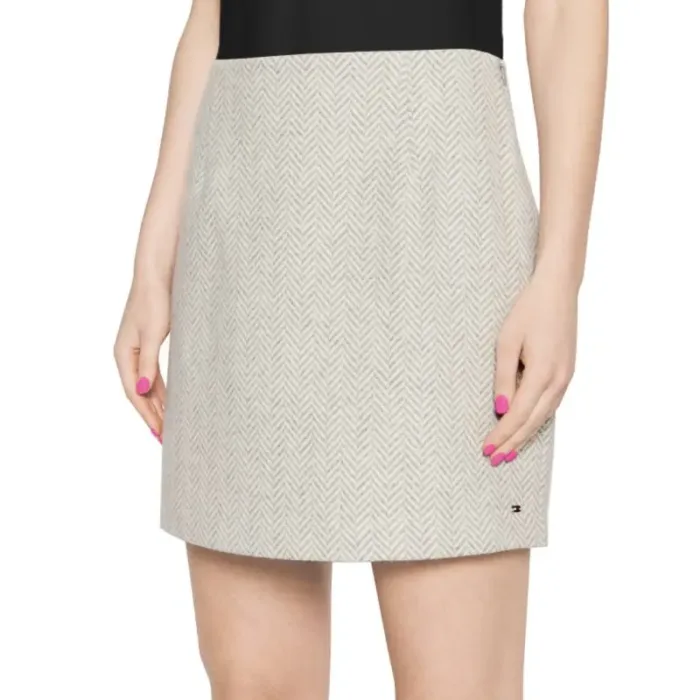 Tommy Hilfiger Wool Blend Skirt W WW0WW33064 - Imagen 6