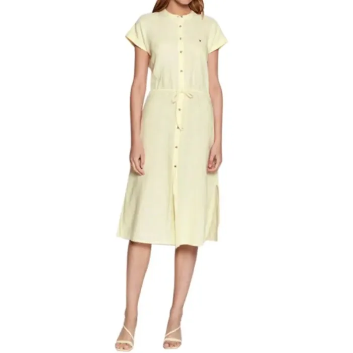 Tommy Hilfiger Linen Midi Dress W WW0WW34108 - Imagen 5