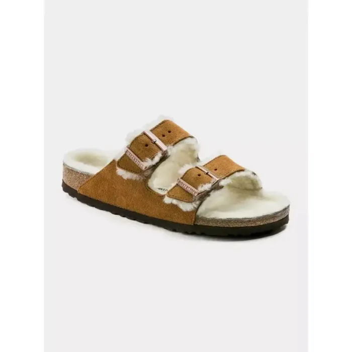 Birkenstock Arizona Shearling Mink W 1001135 flip-flops - Imagen 32