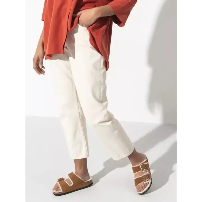 Birkenstock Arizona Shearling Mink W 1001135 flip-flops - Imagen 34