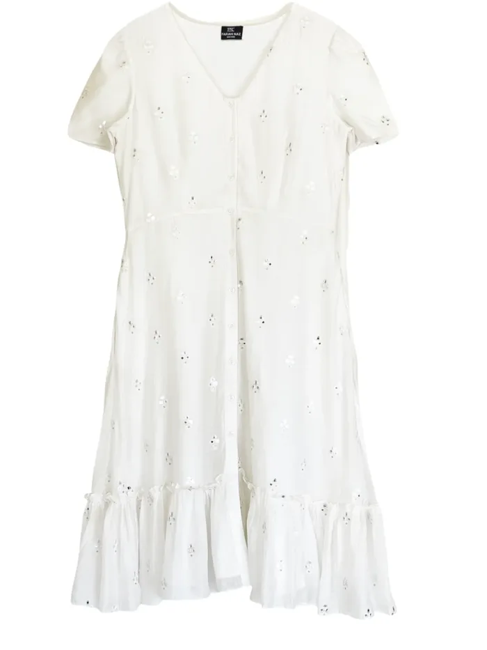 Women Pockets Mirror Midi Dress - Imagen 2