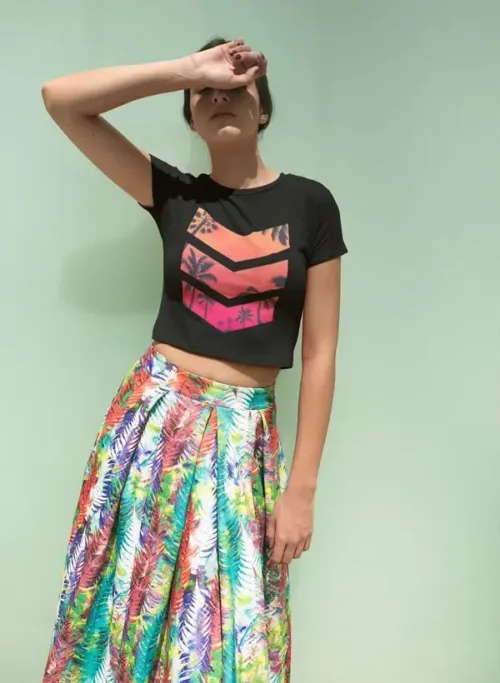 Sun Set Women's Crop Top