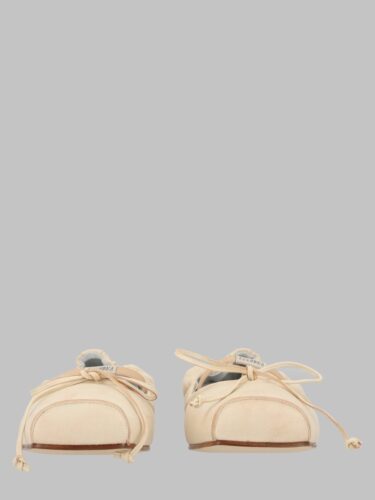 BALLERINA IN PELLE CON PUNTA SQUADRATA