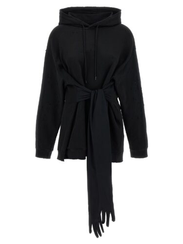 Hoodie dress with gloves