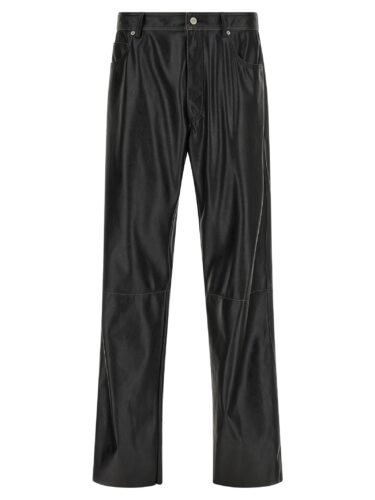 Leather-effect pants