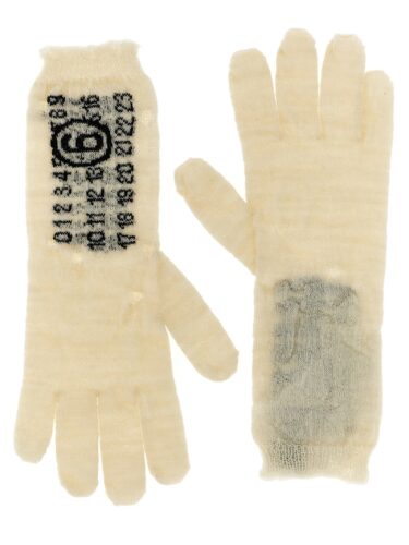 Numeric signature MM6' gloves