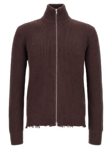 Ribbed cotton turtleneck sweater