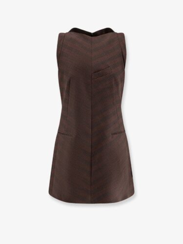 Wool blend short dress