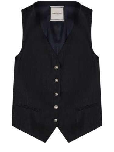 GILET IN LINO CON BOTTONI